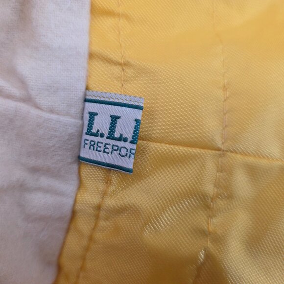 Vintage LL Bean Nylon Hat Yellow Rain Bucket Fisherman USA Size Large Lined - Picture 16 of 16